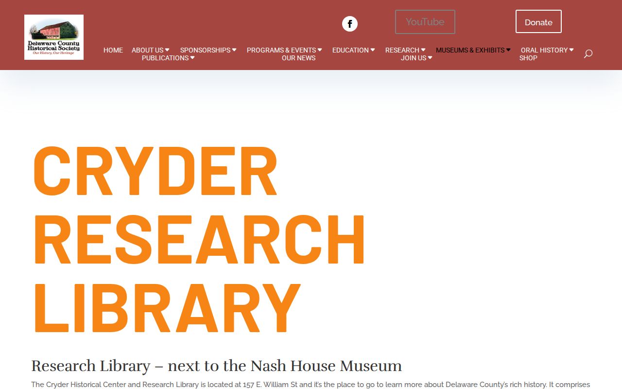 Genoa Township residents directory Cryder Research Library historical holdings